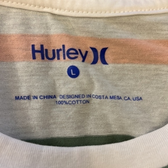 Hurley Striped Top | SIZE L - Picture 7 of 7